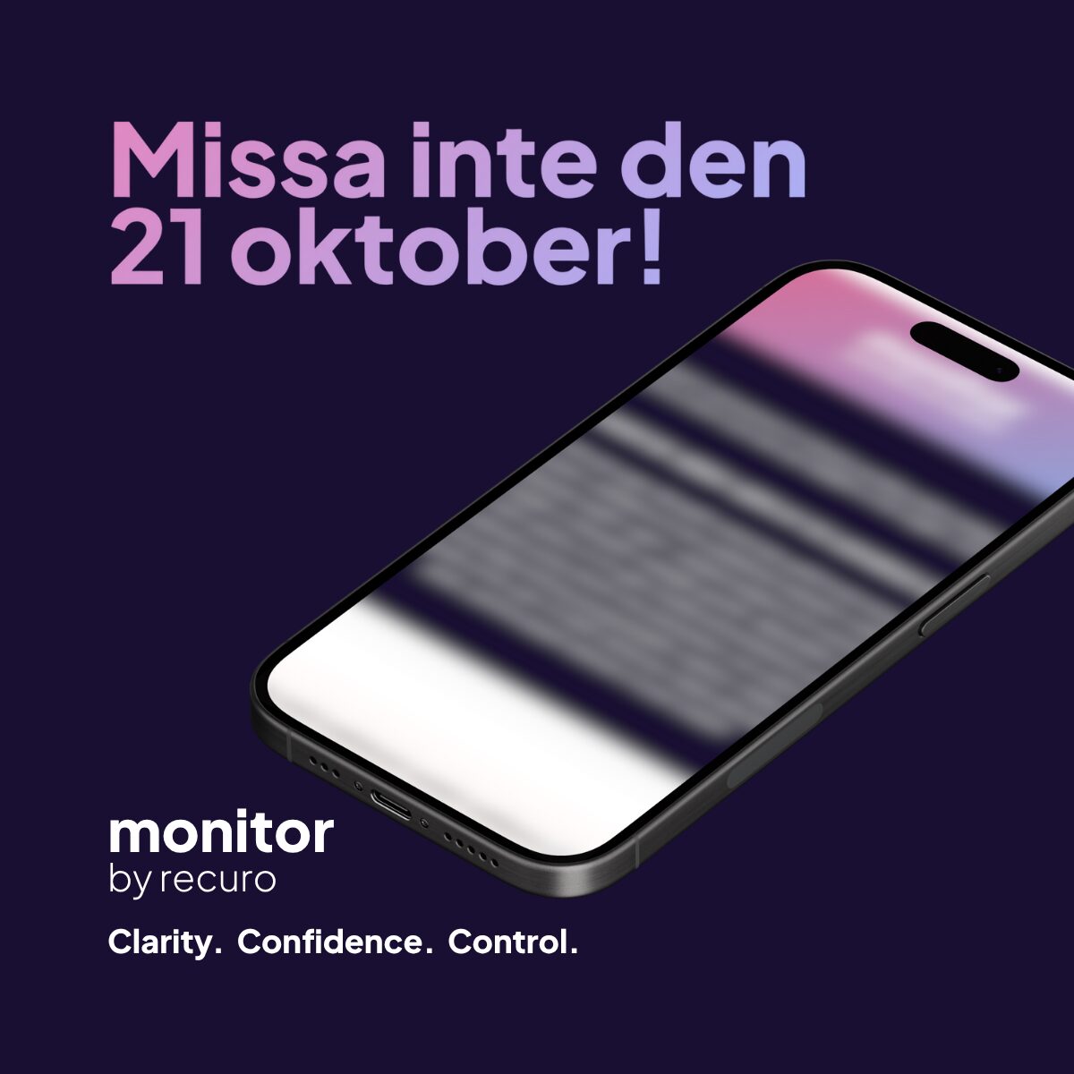 inbjudan sajt monitor by recuro